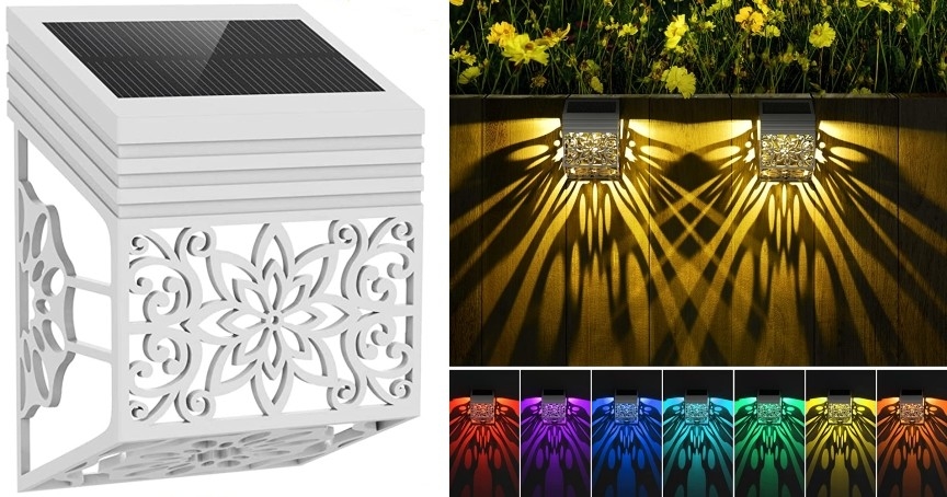 de zonne aangedreven landschapslichten voor omheiningsmuur tuinieren lichte LEIDENE decoratielamp