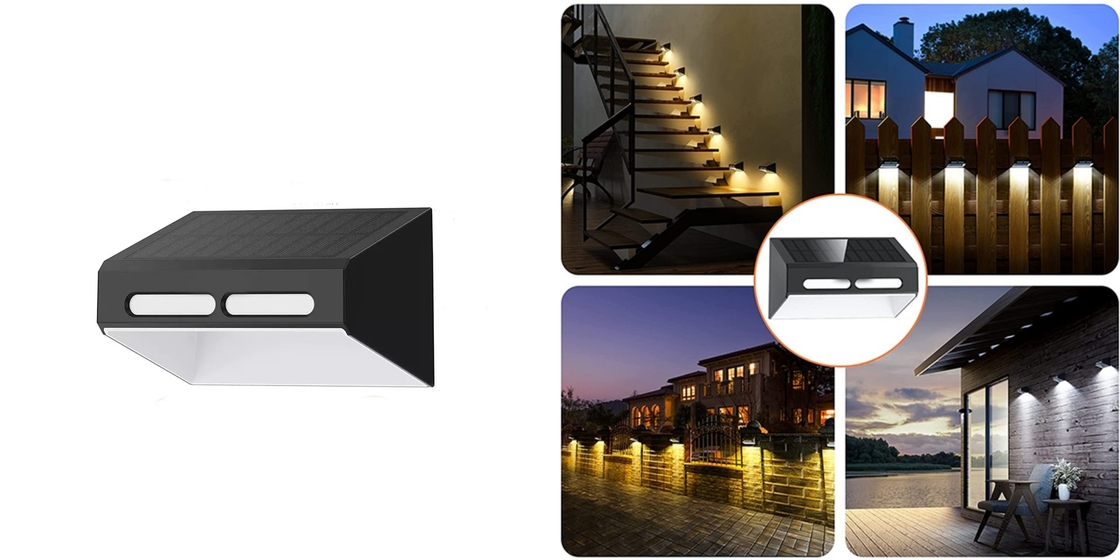 1800mA de Lampen Zonne Aangedreven LEIDENE van Light Decorative Ambient van de batterij Zonneomheining Lichten