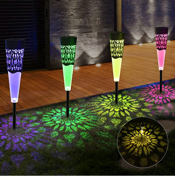 RGB Decoratieve Gazon van Constant Bright Landscape Path For van Zonnepaneel Openluchtlichten