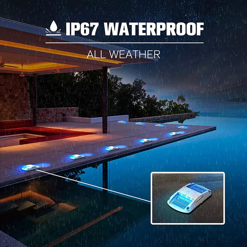 IP67 waterdichte Zonne Aangedreven Dok Lichte Openluchtvloer voor het Terras van de Oprijlaanweg