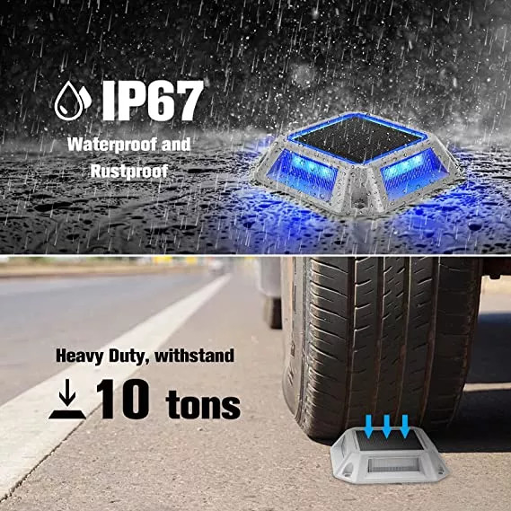 Vierkant Helder Zonne Aangedreven Dok Lichte 1.2V Openluchtmarine deck driveway 1200MAH