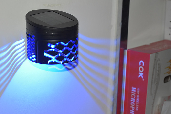RGB Openlucht Zonne Aangedreven Decoratieve Tuin van Light van de Muuromheining 250mA