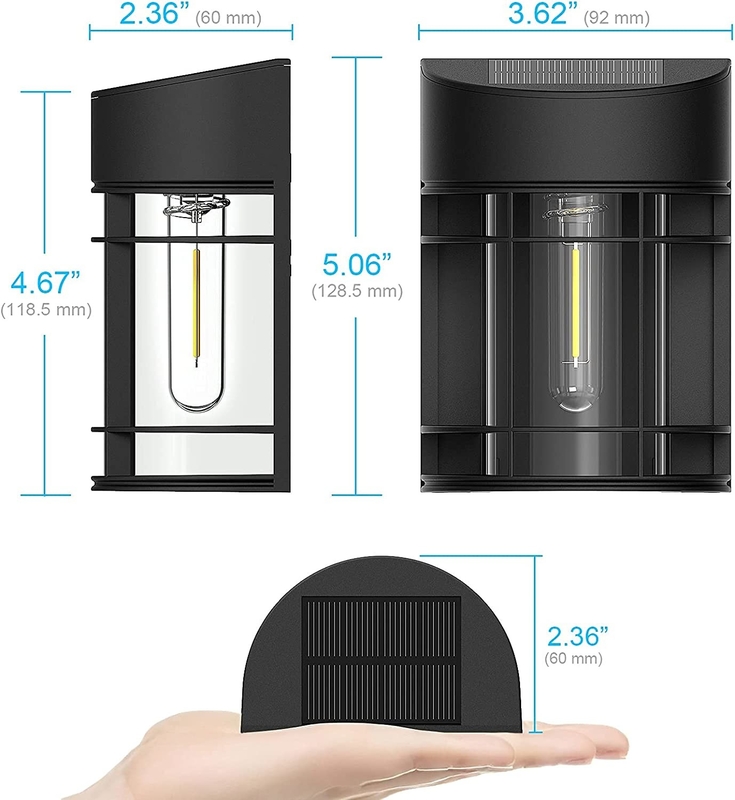 Het uitstekende Draadloze Licht van Omheiningssolar outdoor wall verfraait de Yard 3.7V 1800mAh van het Tuinterras