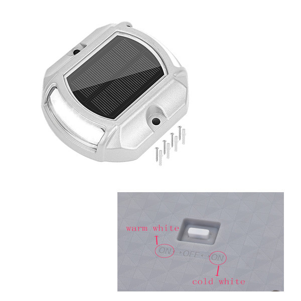 Aluminium Solar Dock Light Screw Installatie 7,1 x 5,3 x 4,3 inch