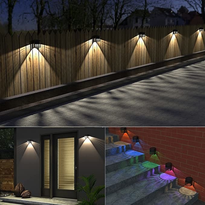 IP65 waterdicht buitengebied zonne-energie hek licht voor tuin patio gazon decoratie