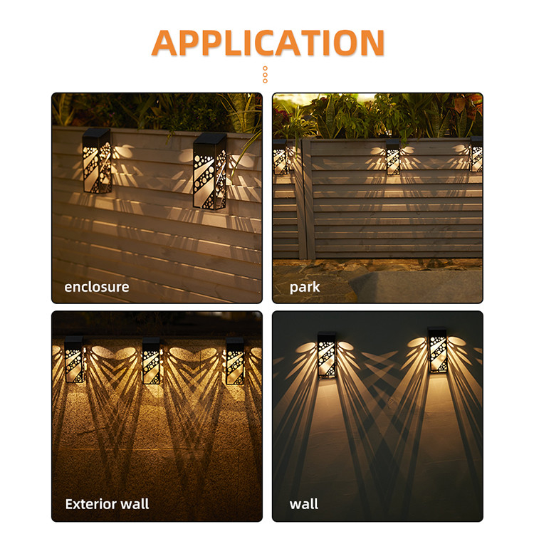 280mA draadloos waterdicht zonnehek licht voor patio wand decoratie