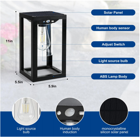 Buiten IP65 Waterdicht Tuin hek LED-lichten Op en neer Zonne sensor Muurlicht