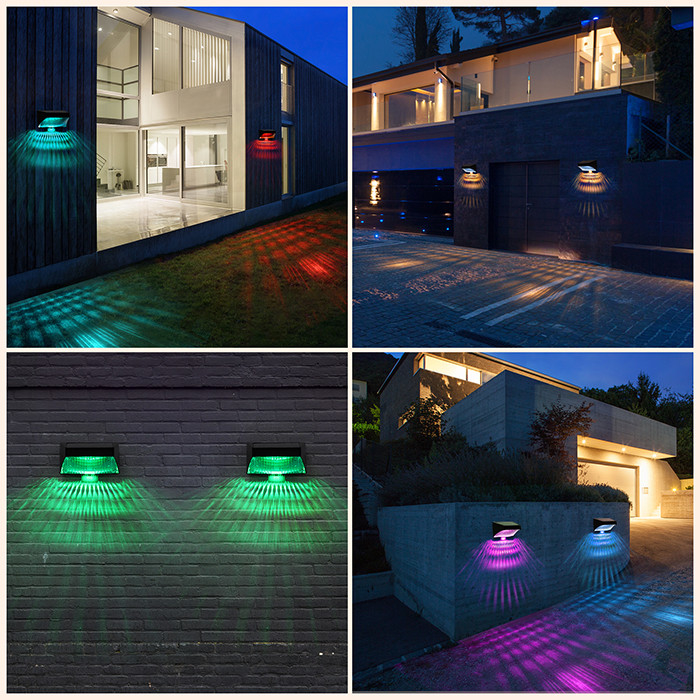 Solar Garden Street Courtyard Decorative Light Solar Powered Led Wall Mount Lamp Buiten hek licht