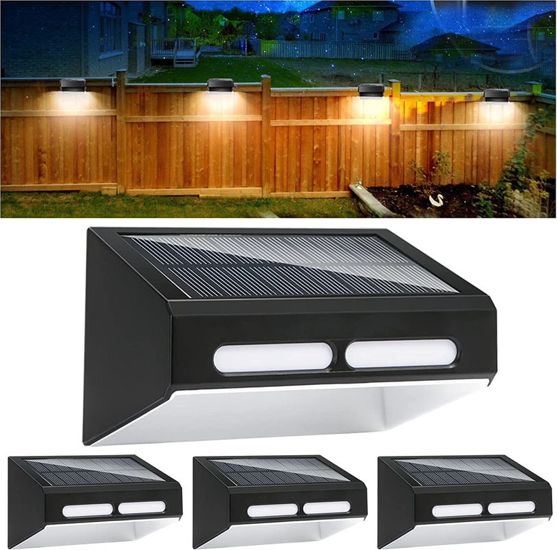 RGB wisselend waterdicht wandlicht LED Tuinlicht Zonne hek Dock Lamp Zonne buitenlicht