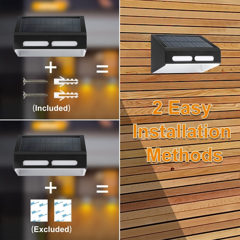 RGB wisselend waterdicht wandlicht LED Tuinlicht Zonne hek Dock Lamp Zonne buitenlicht