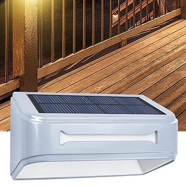 7 kleuren Buiten Solar Garden Light Aluminium Atmosphere Lamp Waterdicht hek Licht Muur gemonteerd