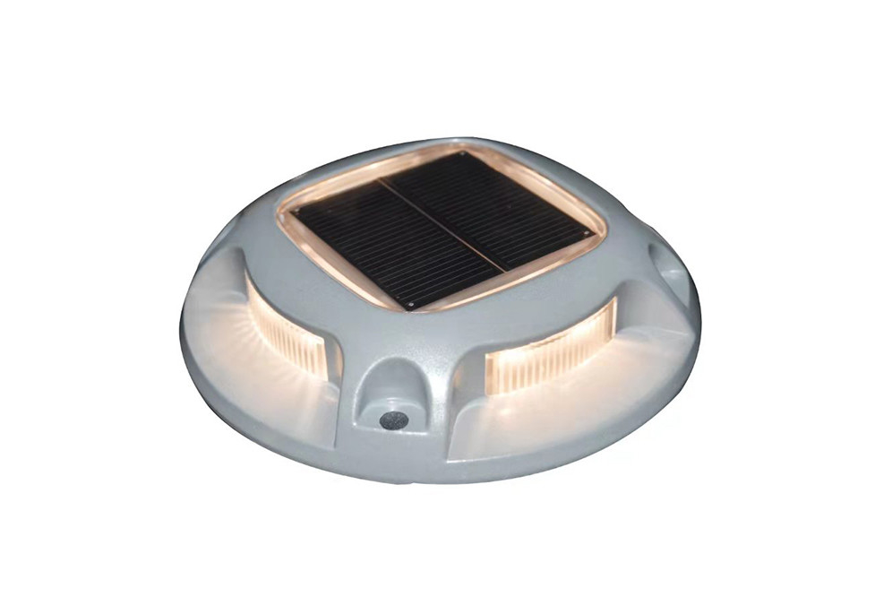 Buiten LED zonne-aandrijving Dock lichten Waarschuwingsstappenlampen Voor stoep Tuin Pad Yard