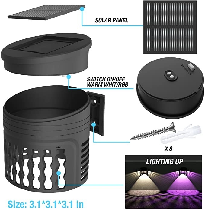 Zonne-energie Multi-Kleurige Veranderende Yard Light Gazon Landschapsverlichting Zonne Tuinlamp
