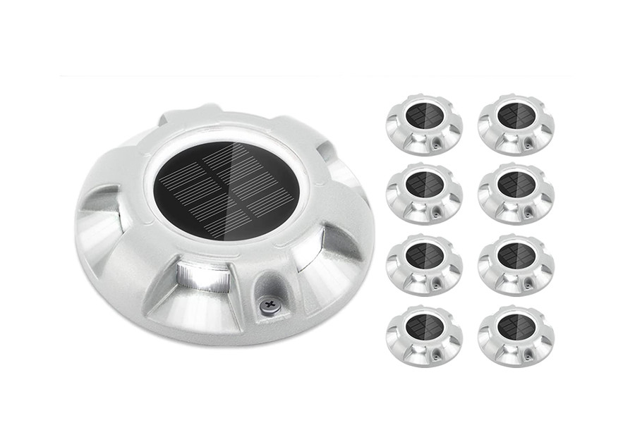 Buitenwaarschuwing Led Solar Driveway Dock Lights 165g voor Stoep Tuin Pad Yard Solar Step Lamps