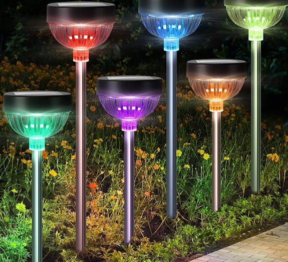 IP65 waterdicht ABS PC LED zonne-tuinlampen met 100LM lichtintensiteit / 600mAh batterijcapaciteit