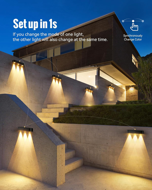 15 uur Werktijd IP65 Waterdicht Warm wit RGB LED's Zonne-energie Licht met batterij 3.7V/1200MAH Ternair Lithium