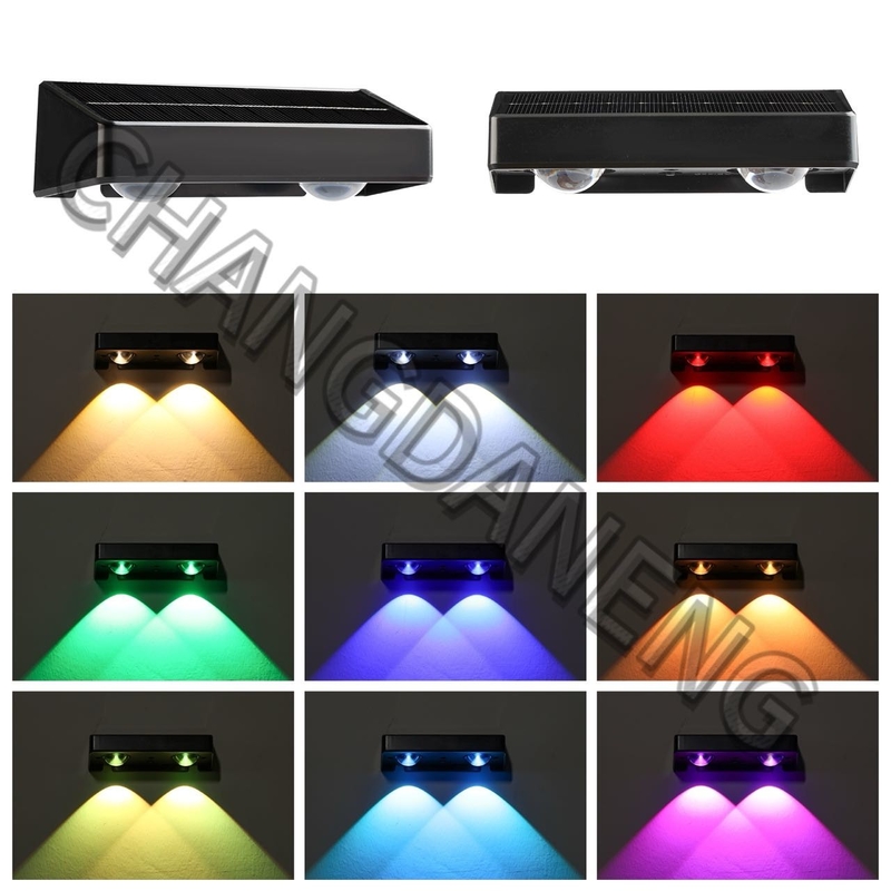 15 uur Werktijd IP65 Waterdicht Warm wit RGB LED's Zonne-energie Licht met batterij 3.7V/1200MAH Ternair Lithium
