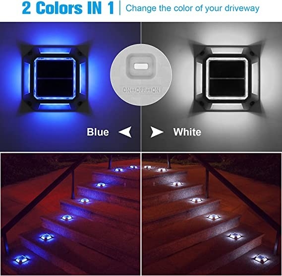 IP67 Waterdicht Zonne-Led Dock Lights Led Deck Lamp Voor Stap Stoep Trap Tuin Ground Pathway