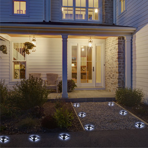 IP67 Waterdicht Zonne-Led Dock Lights Led Deck Lamp Voor Stap Stoep Trap Tuin Ground Pathway