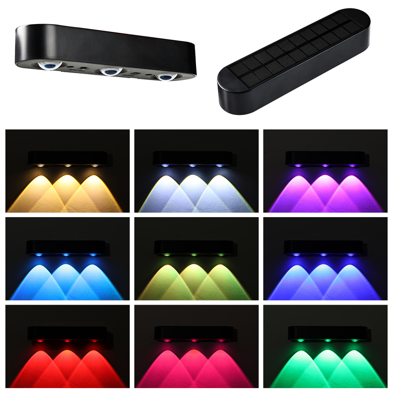 Zwarte zonne-aangedreven LED-decoratieve lampen met vaste en ademende aan/uit modus