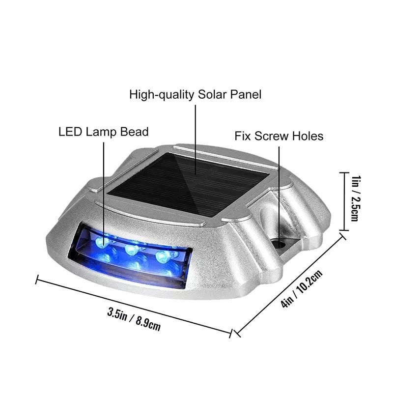 Temperatuurbestendige zonne-docklamp met aluminium behuizing 2V Spanning Witte LED-lichtbron