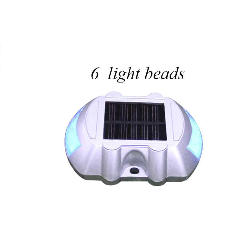 Solar Dock Lights 2-Pack Wit Aluminium Geschikt voor Marine Docks Werktemperatuur -20.C-60.C