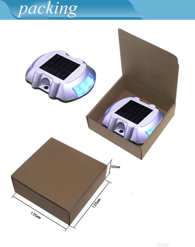 Solar Dock Lights 2-Pack Wit Aluminium Geschikt voor Marine Docks Werktemperatuur -20.C-60.C