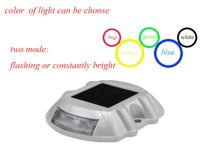 Solar Dock Lights 2-Pack Wit Aluminium Geschikt voor Marine Docks Werktemperatuur -20.C-60.C