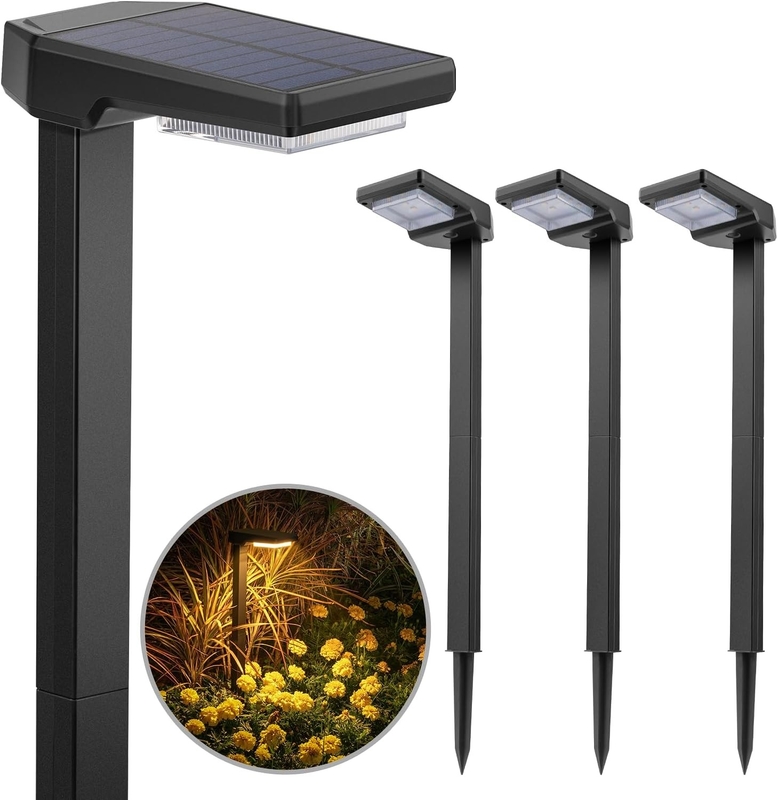 100LM Outdoor Solar Garden Lights met monokristallijn silicium zonnepaneel en 1200mA batterijcapaciteit