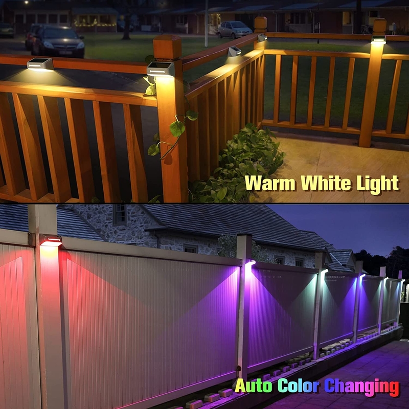 Solar Powered LED tuin hek licht voor buiten waterdichte verlichting in warm wit / koud wit / blauw / RGB 1-3 jaar garantie