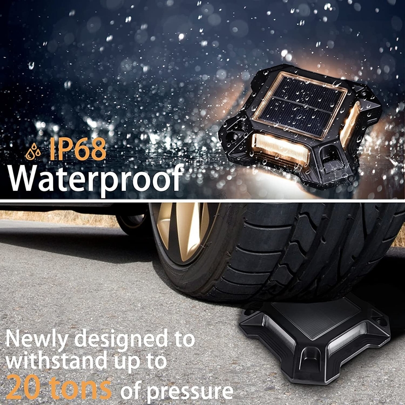 IP 68 Waterdicht Zonne-LED-deklichten Outdoor Decorative Solar Step Dock Lamps Voor Patio Yard