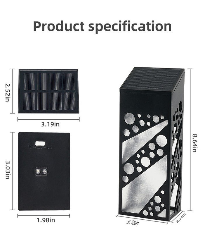 IP 68 Waterdicht Zonne-LED-deklichten Outdoor Decorative Solar Step Dock Lamps Voor Patio Yard