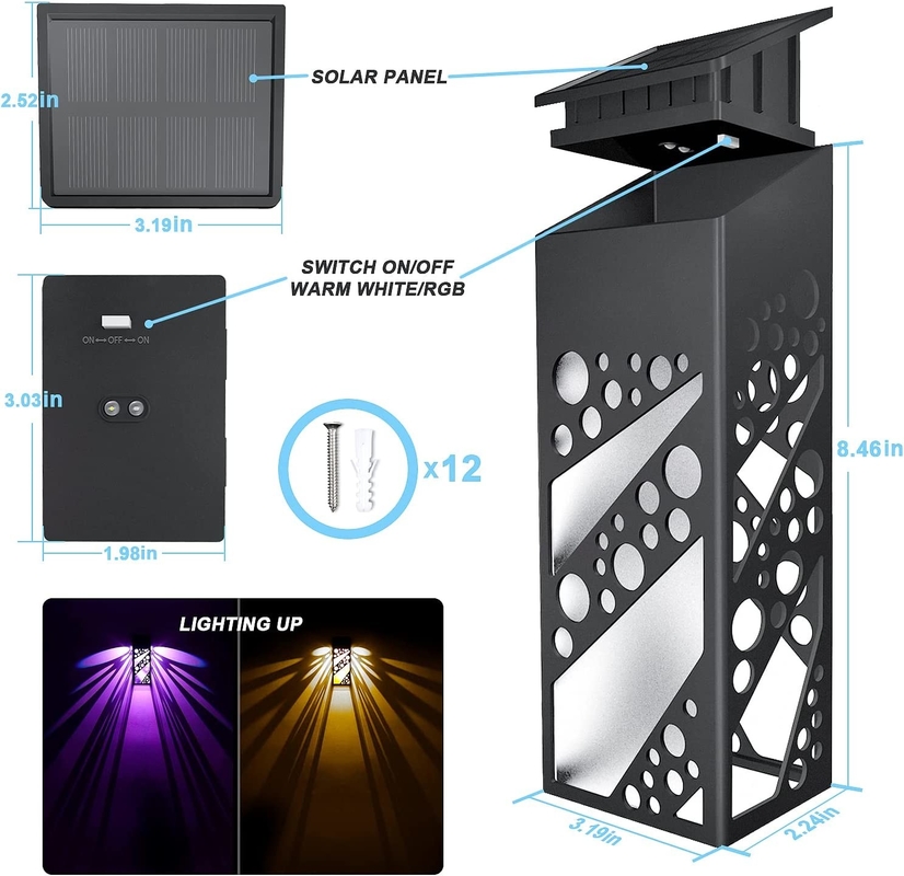 IP 68 Waterdicht Zonne-LED-deklichten Outdoor Decorative Solar Step Dock Lamps Voor Patio Yard