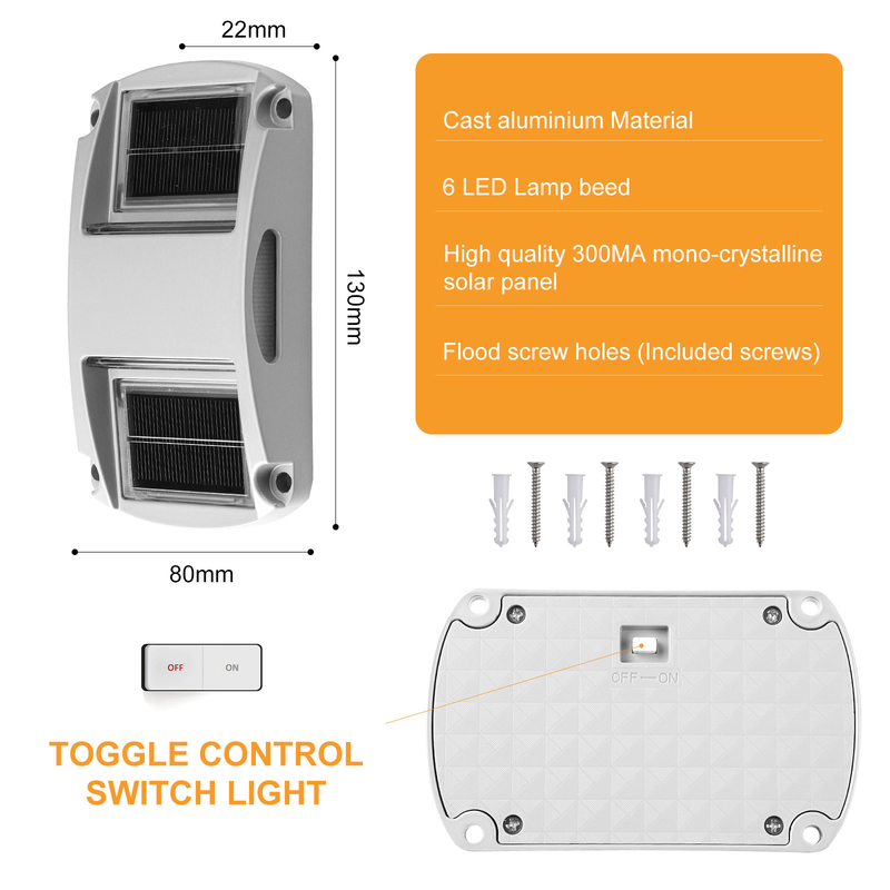 Waterdicht Buiten Solar Deck Light Decoratieve Tuin Veranda Led Solar Dock Light