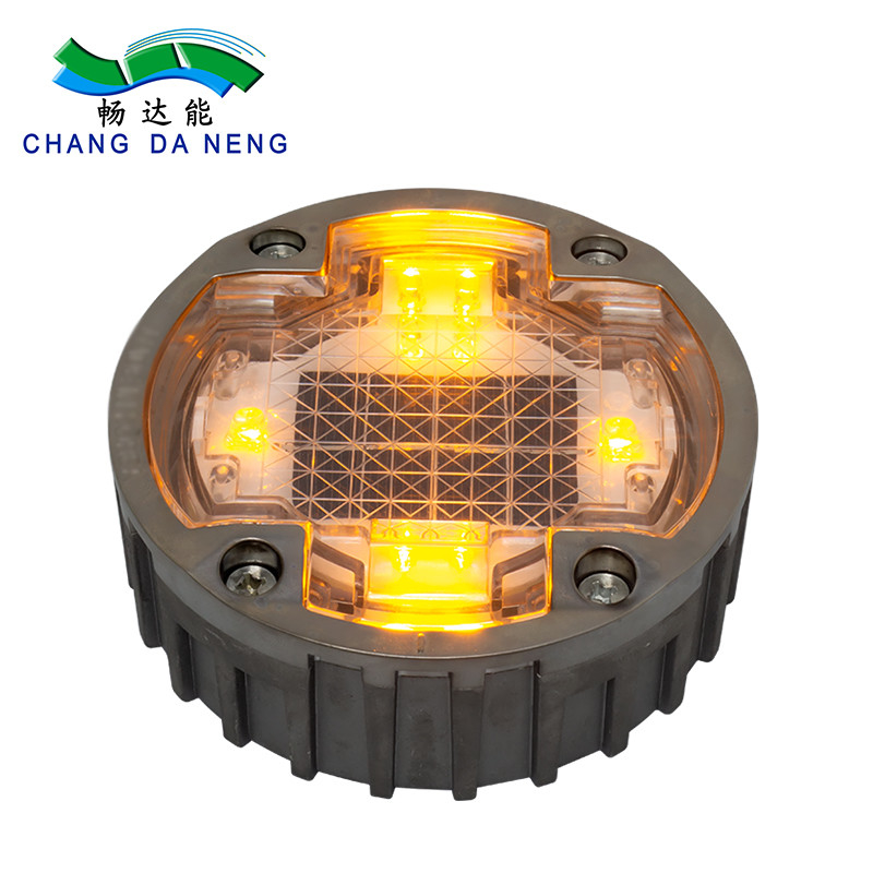 Aluminium Led Solar Road Stud Reflective Traffic Warning Marker Light For Pathway Highway Project