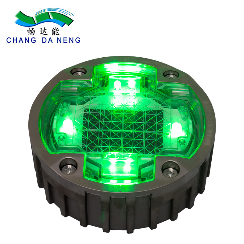 Aluminium Led Solar Road Stud Reflective Traffic Warning Marker Light For Pathway Highway Project
