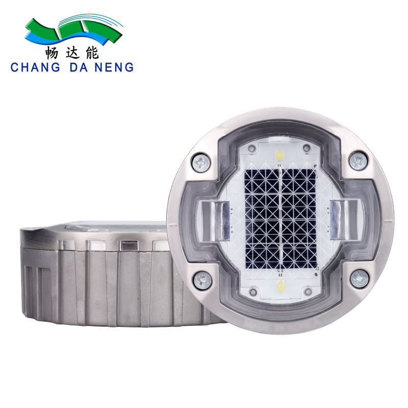 Aluminium Led Solar Road Stud Reflective Traffic Warning Marker Light For Pathway Highway Project