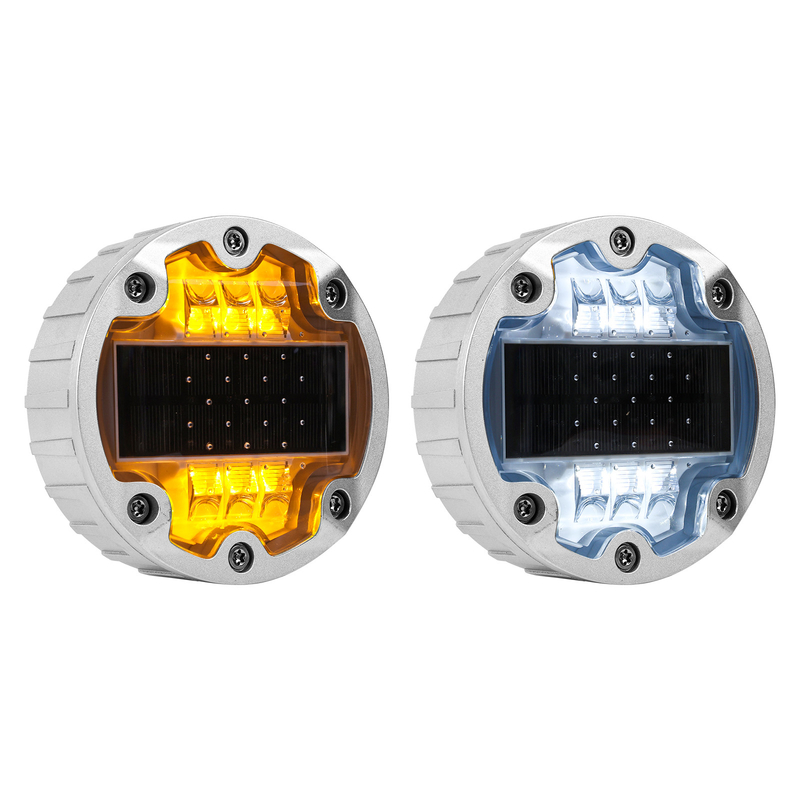 Aluminium Led Solar Road Stud Light Reflecterend Highway Pavement Marker Flitsend Licht
