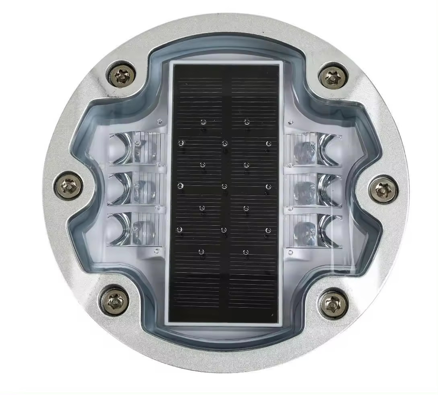 Aluminium Led Solar Road Stud Light Reflecterend Highway Pavement Marker Flitsend Licht