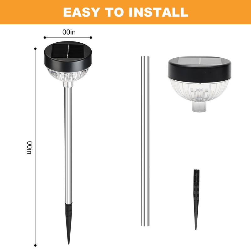 LED-tuinverlichting op zonne-energie met IP65 waterdicht niveau en 10LM lichtintensiteit voor buitenpaden