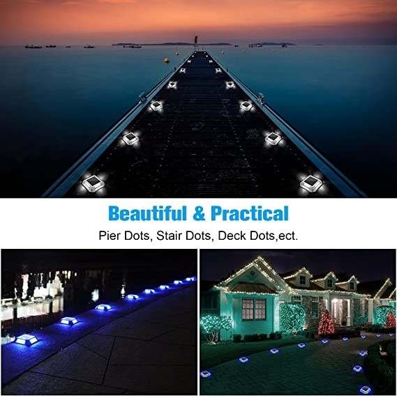 Zonne-LED-docklamp met schroefinstallatie Warm wit / koud wit Kleur lichtgewicht bij 215g