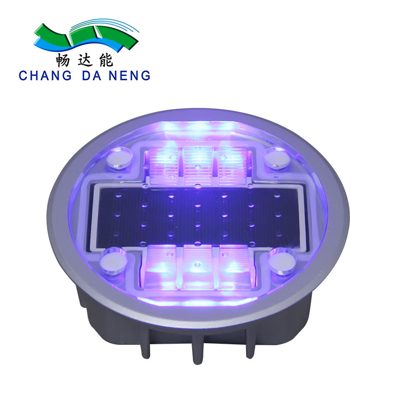 Verkeerswaarschuwing Veiligheid Padmarker Licht Aluminium Kattenoog Zonne-energie Padstoklamp