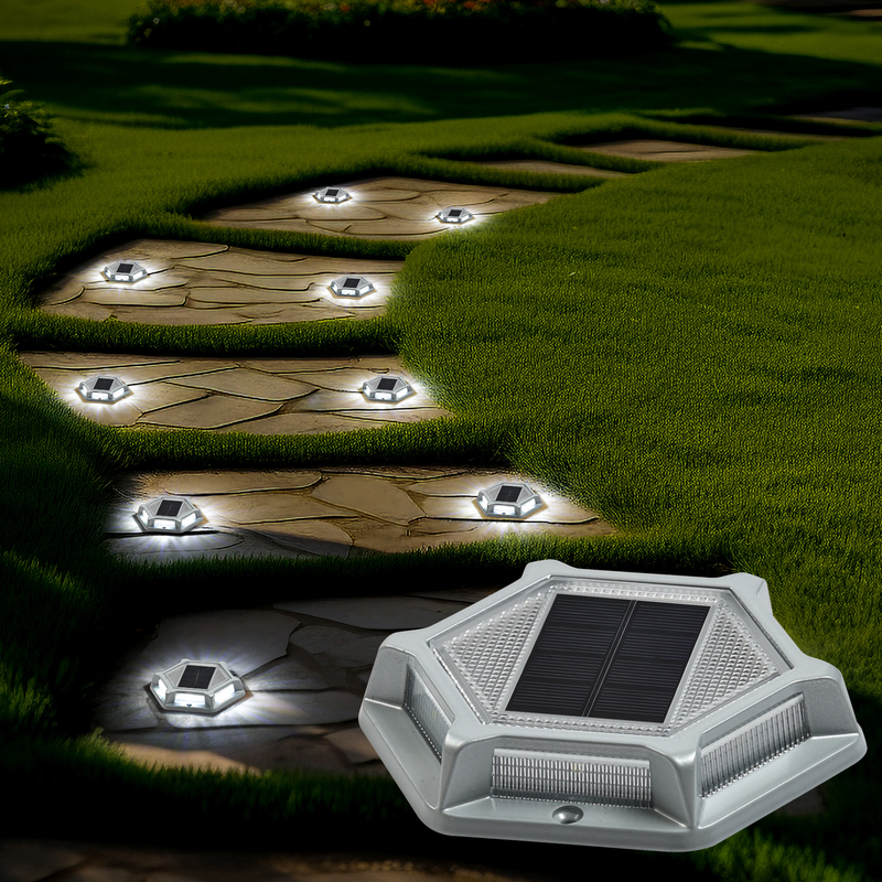 IP68 waterdicht aluminium zonne-dock licht koud wit schroefinstallatie zonne-energie