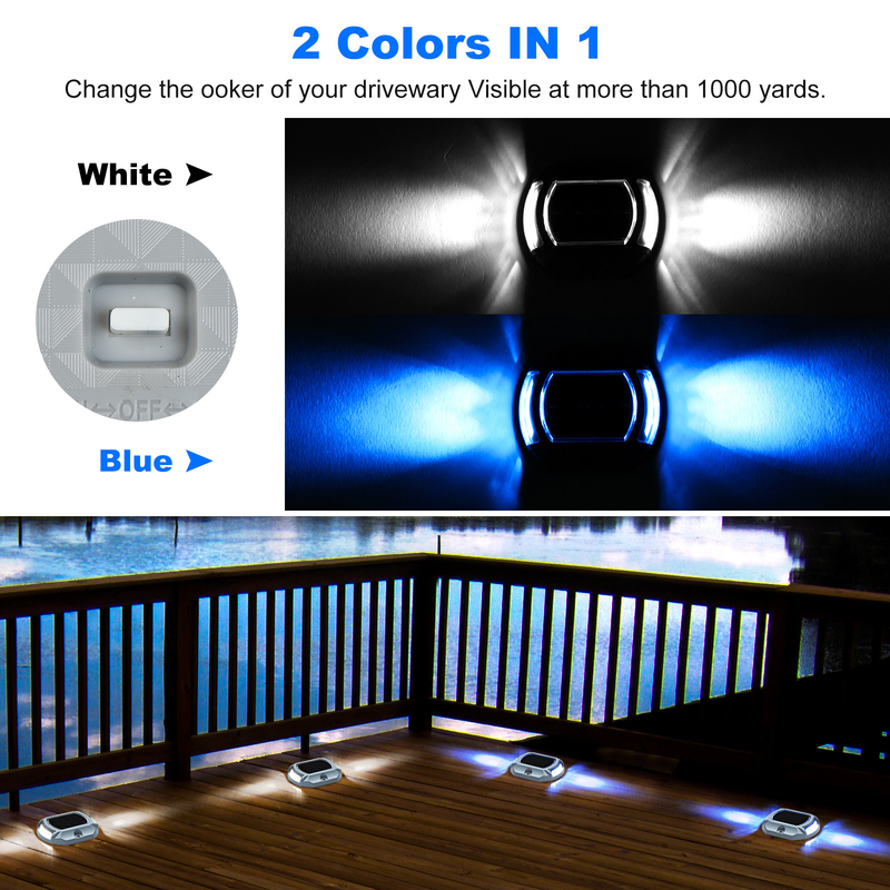 IP68 waterdicht zonne-LED licht Hot Sale Mazon Kit met 4 lichten 2V zonne-energiebron 140g Gewicht