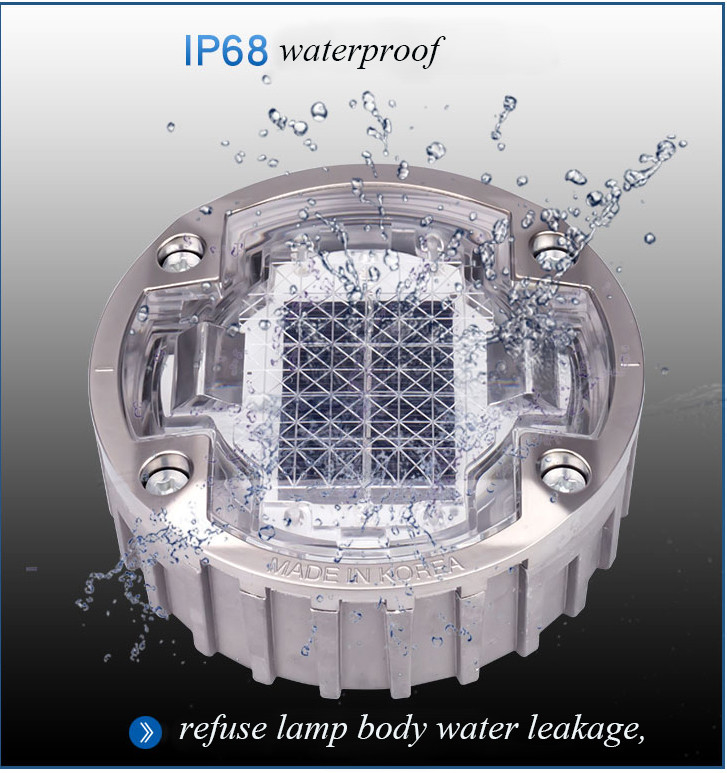 123*50 mm Solar LED Road Studs met aluminiumlegering en zichtbaarheidsafstand tot 500m