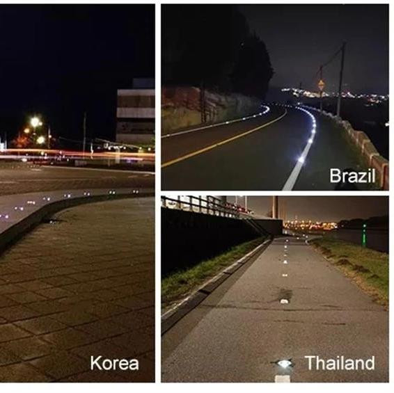 123*50 mm Solar LED Road Studs met aluminiumlegering en zichtbaarheidsafstand tot 500m