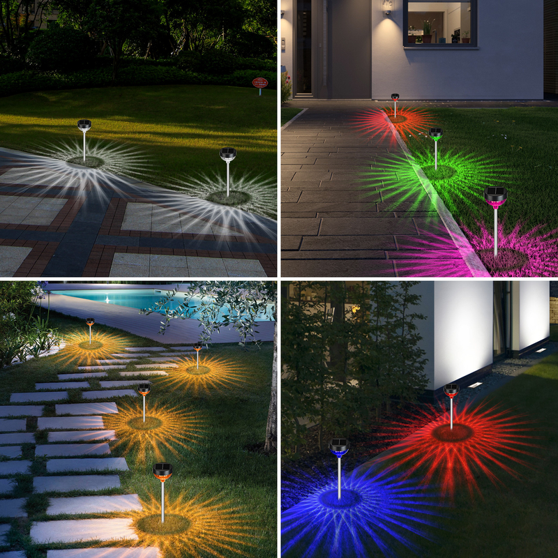 Solar Stake Light IP65 Buiten waterdicht 8-10 uur Werktyd met 2 LED's Auto On/Off Feature