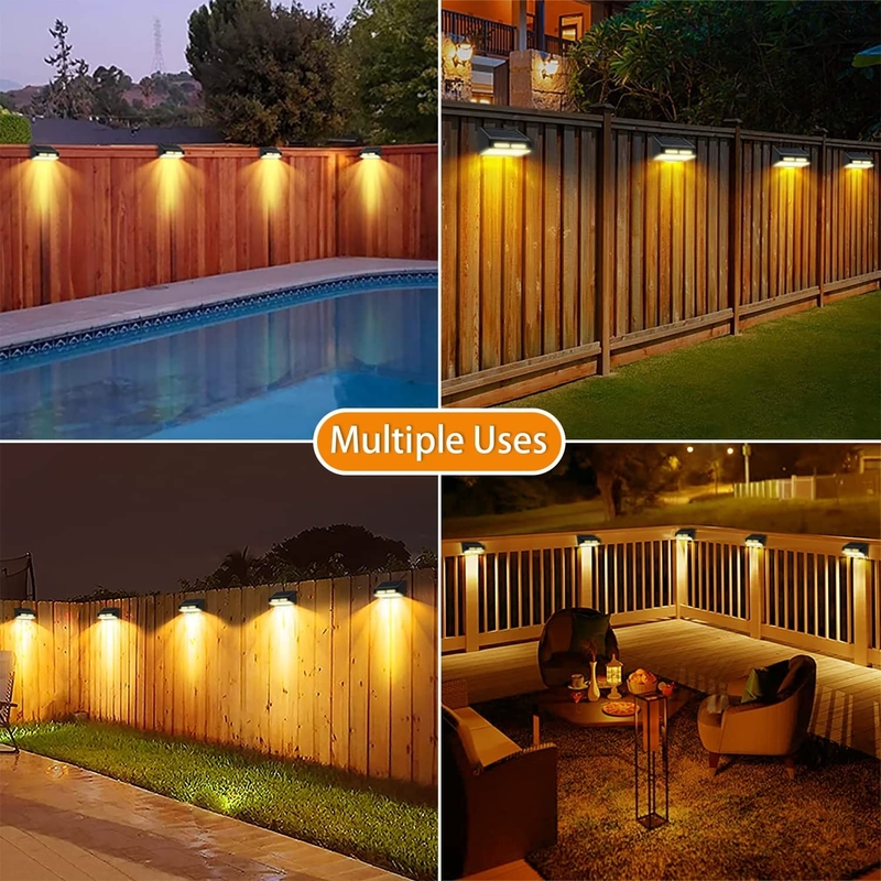 ABS body LED wandlicht met warme witte RGB verlichting IP65 waterdicht 4 stuks LED