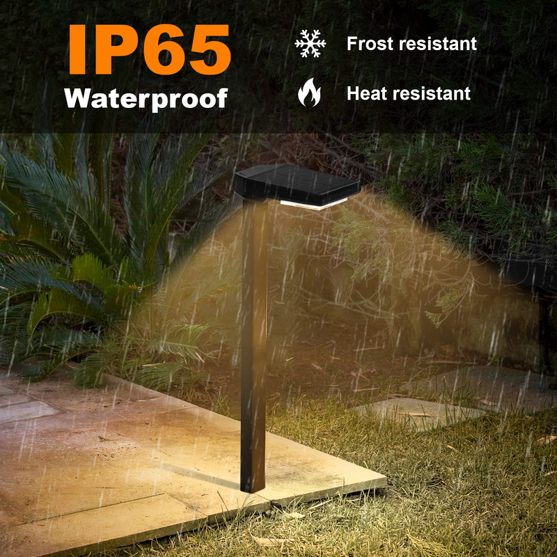 15 uur verlichting Solar Stake Light met 2 stuks LED-kraal en monokristallijn siliciumpaneel