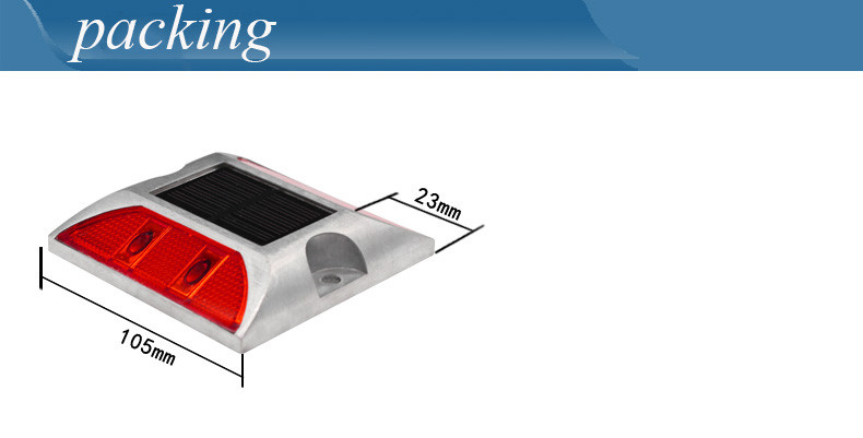 Reflectieve blinkende zonne-LED-wegmarker lichtlamp flitsende zonne-weglamp